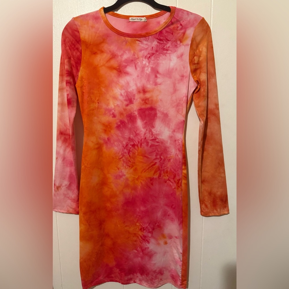 Heart Hips Pink and Orange Dress